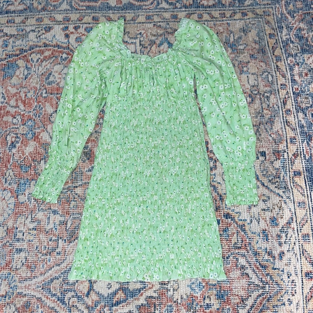 Faithfull the Brand Cosima Mini Dress in Merci Floral Print SZ US 2 EUC - Picture 3 of 6